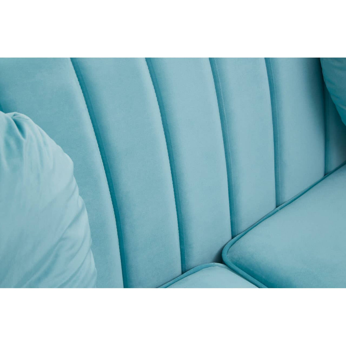 Farah 2 Seat Midnight Green Velvet Sofa.