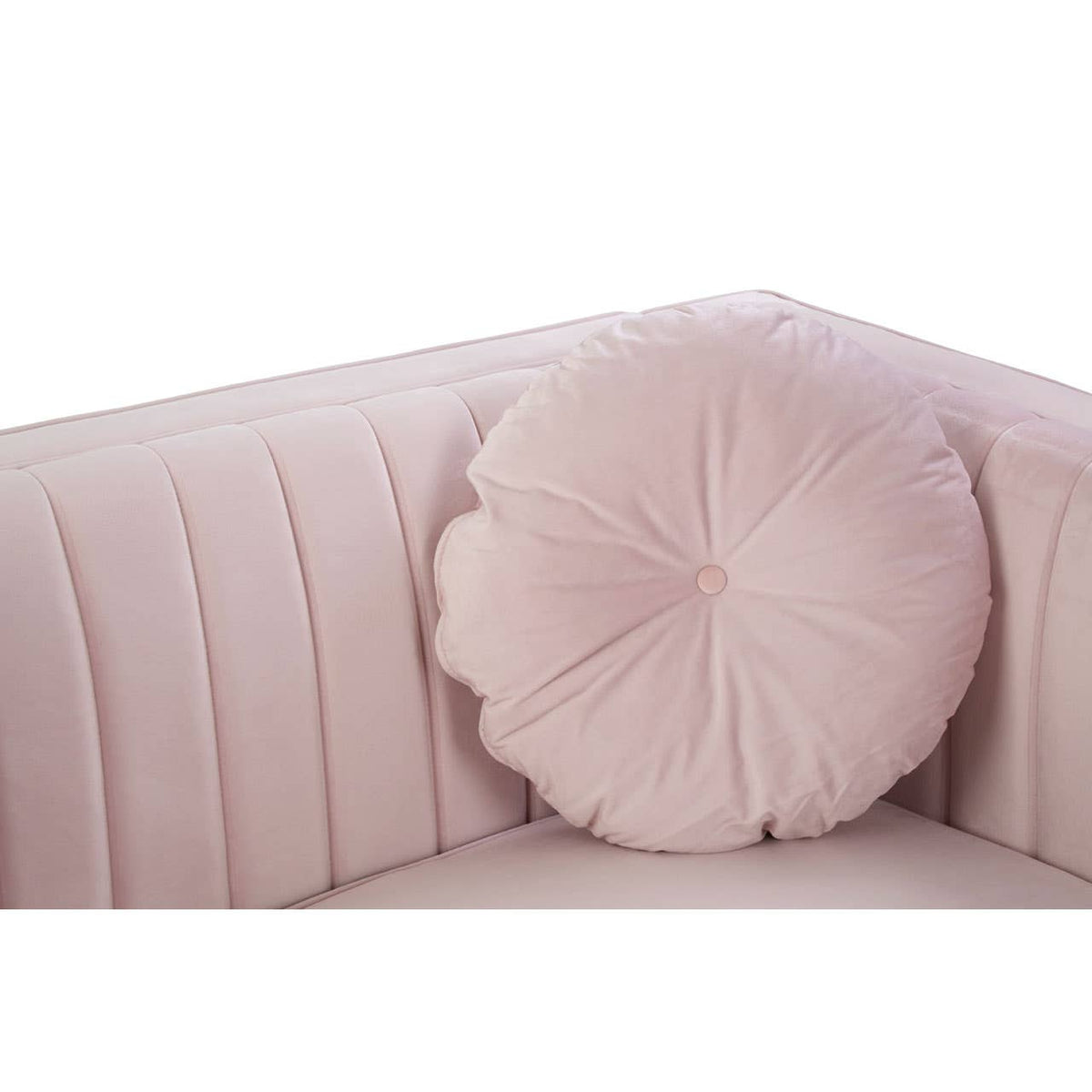 Farah 2 Seat Pink Velvet Sofa.