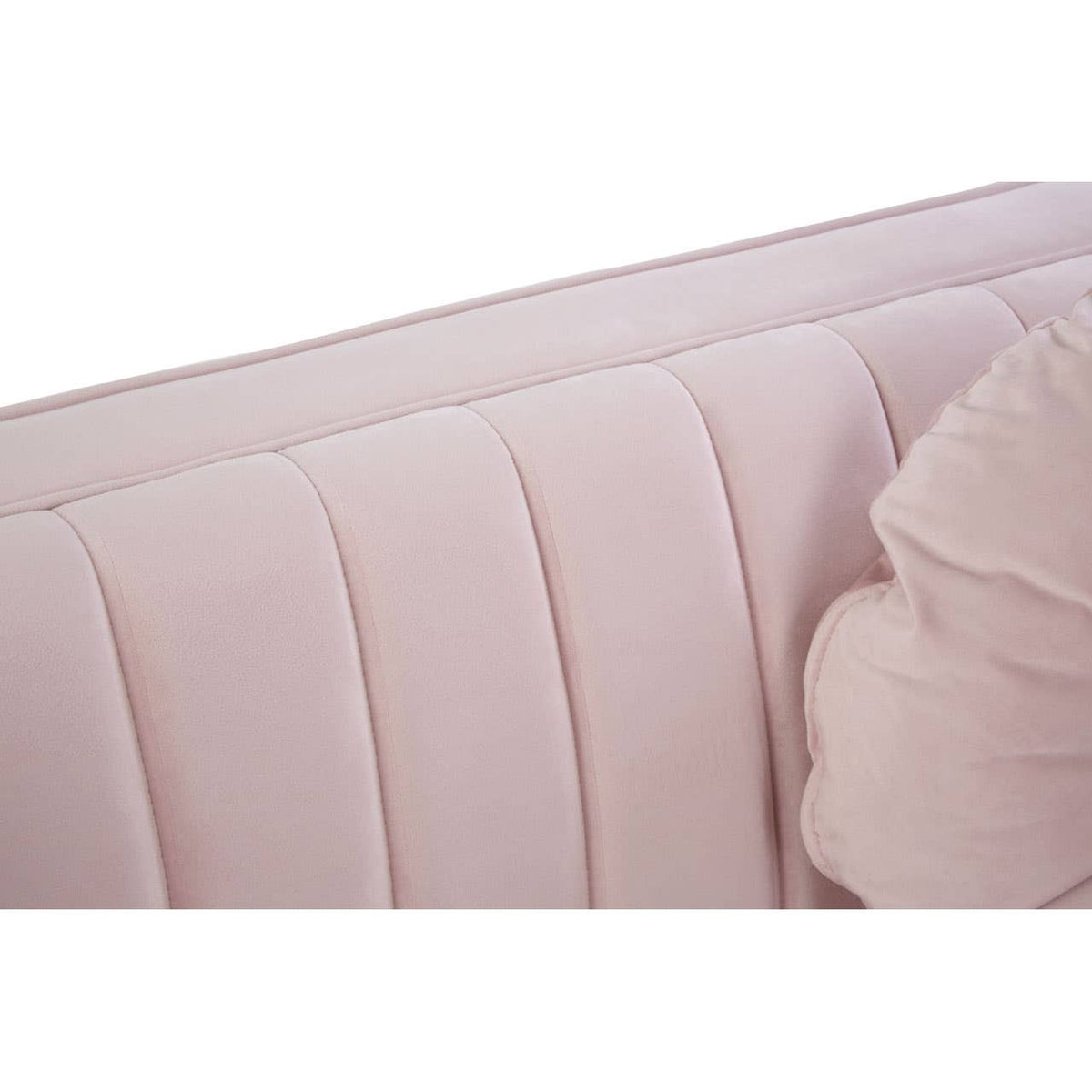 Farah 2 Seat Pink Velvet Sofa.