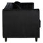 Farah 3 Seat Black Velvet Sofa.