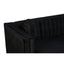 Farah 3 Seat Black Velvet Sofa.
