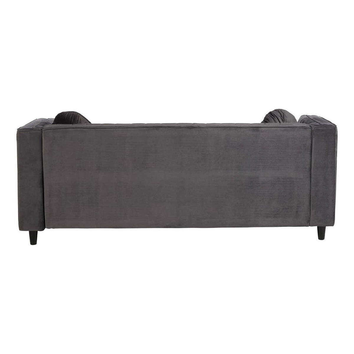 Farah 3 Seat Grey Velvet Sofa.