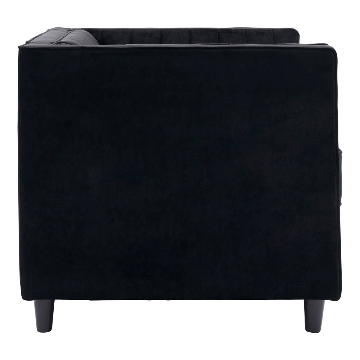 Farah Black Velvet Chair.