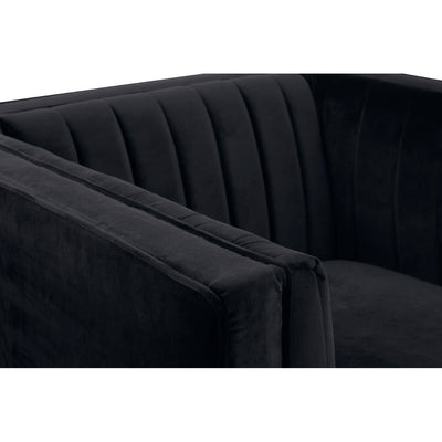 Noosa & Co. Living Farah Black Velvet Chair House of Isabella UK