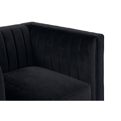 Noosa & Co. Living Farah Black Velvet Chair House of Isabella UK