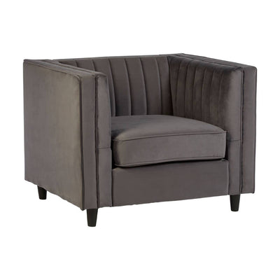 Noosa & Co. Living Farah Grey Velvet Chair House of Isabella UK