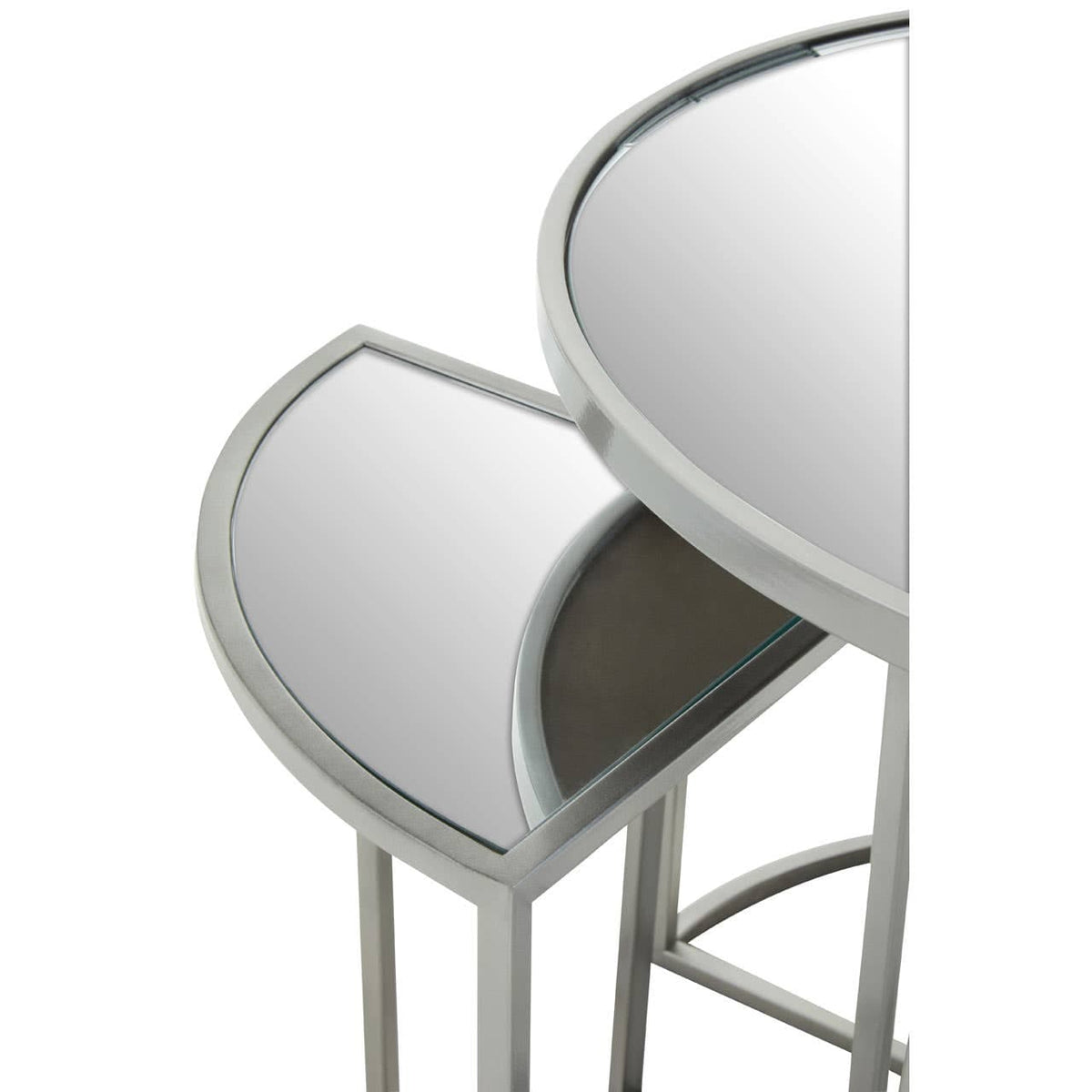 Farran 5Pc Silver Finish Iron Tables.