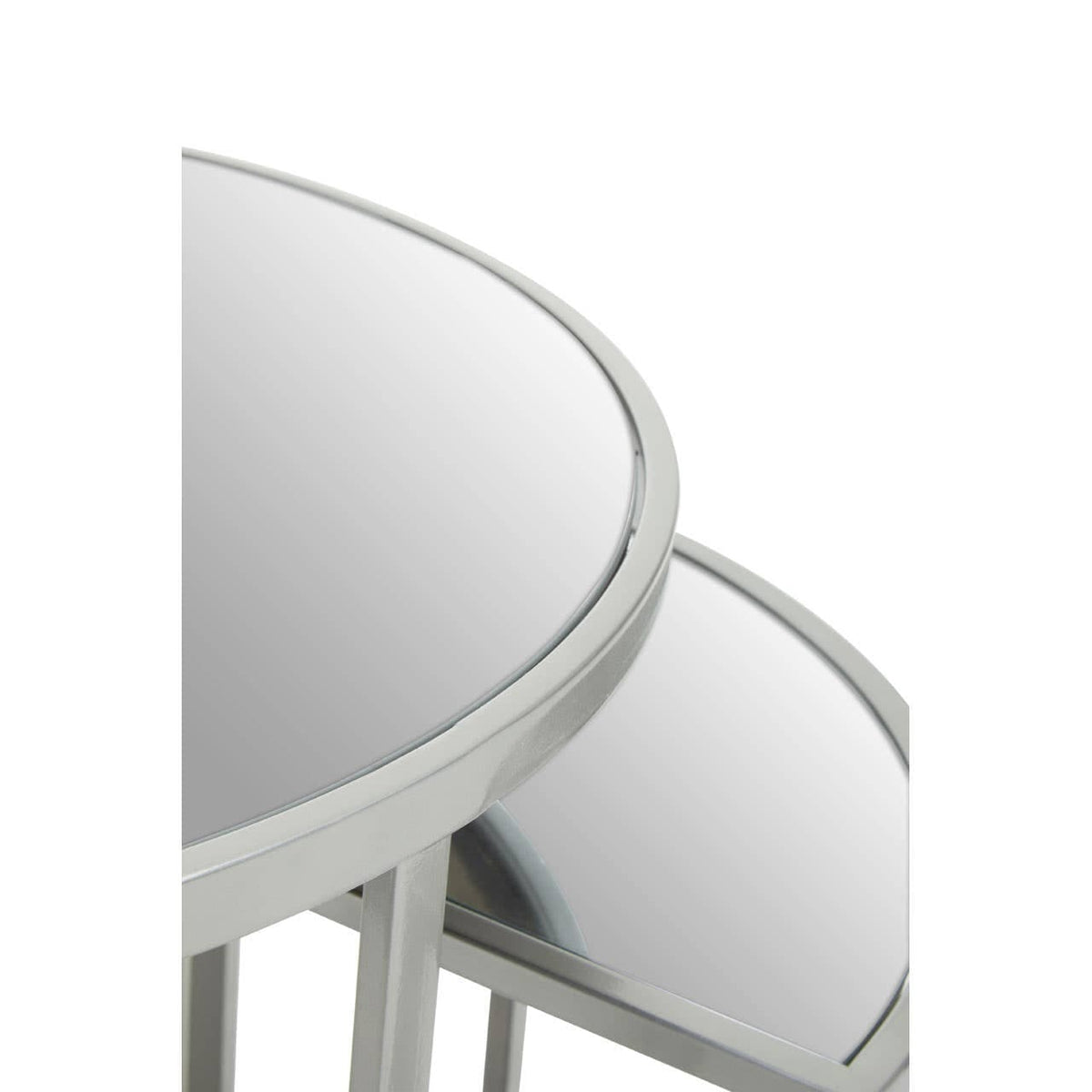 Farran 5Pc Silver Finish Iron Tables.