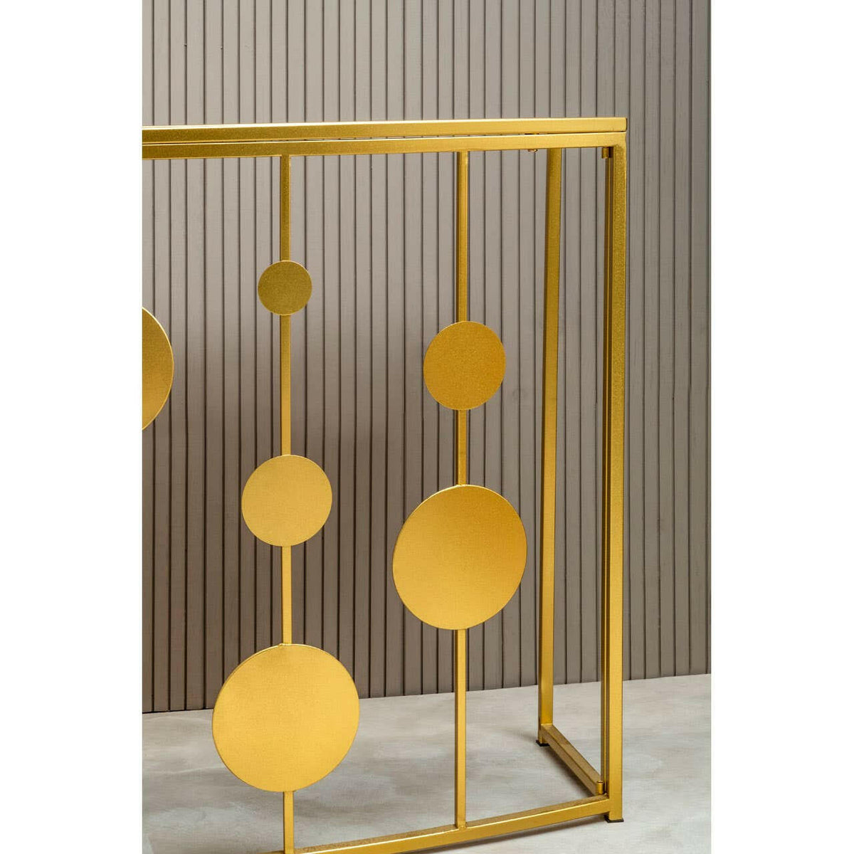 Farran Gold Finish Console Table With Mirror.