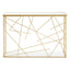 Farran Gold Finish Console Table With Mirror Top.