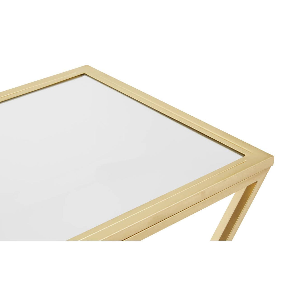 Farran Gold Finish Round Console Table.