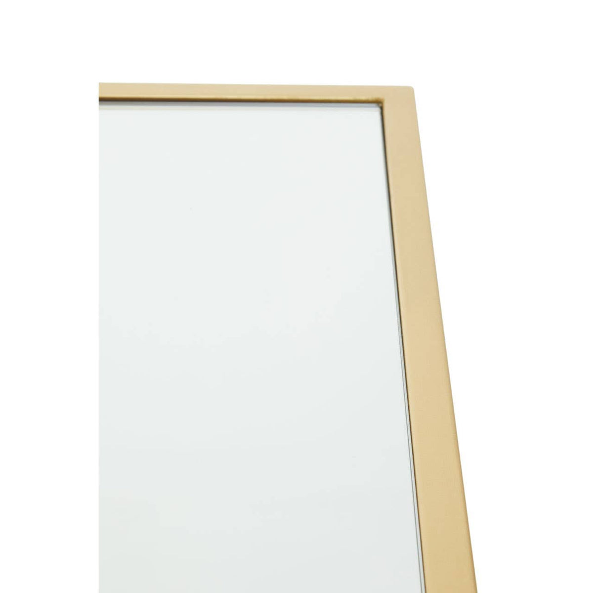 Farran Gold Finish Side Table With Mirror Top.