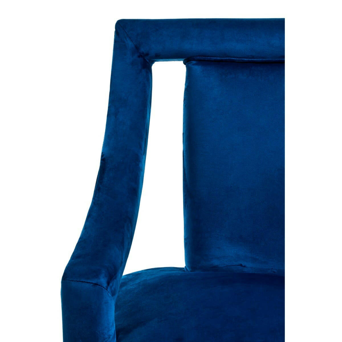 Faye Midnight Blue Velvet Chair.