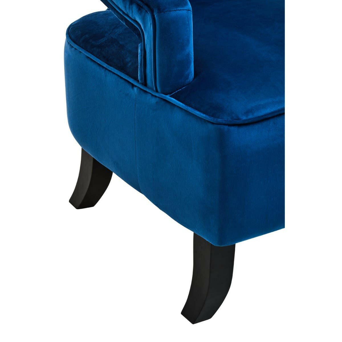 Faye Midnight Blue Velvet Chair.