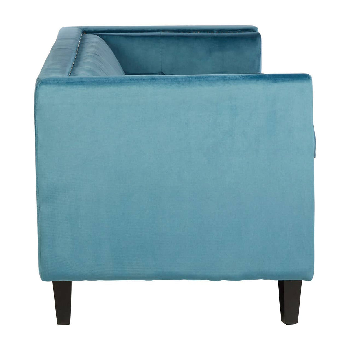 Felisa 3 Seat Blue Velvet Sofa.