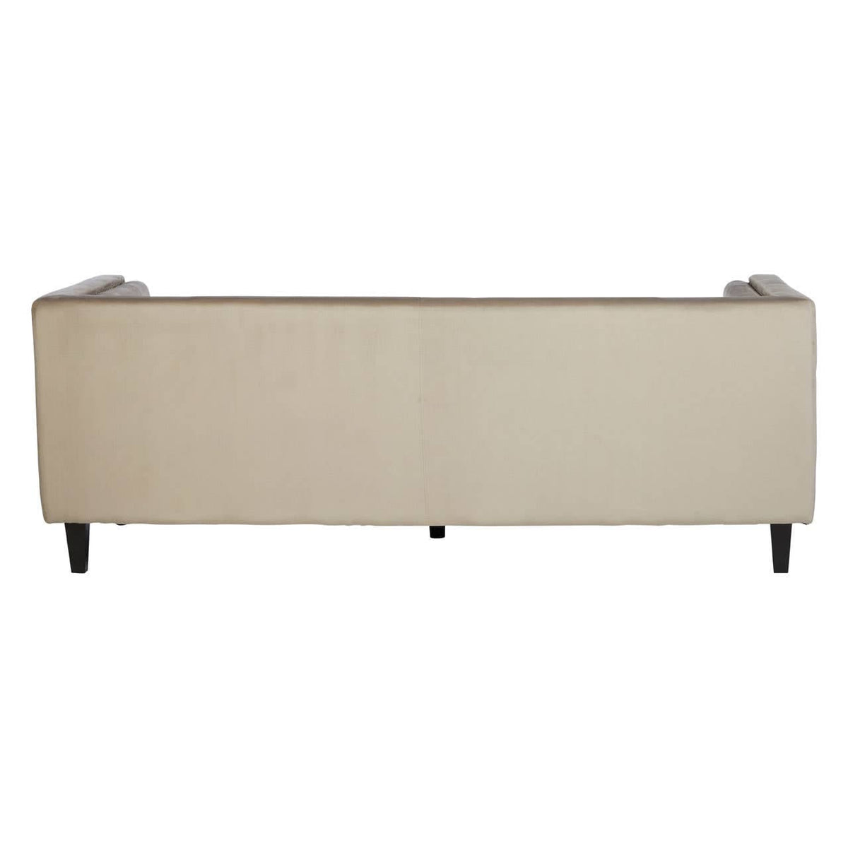 Felisa 3 Seat Mink Velvet Sofa.