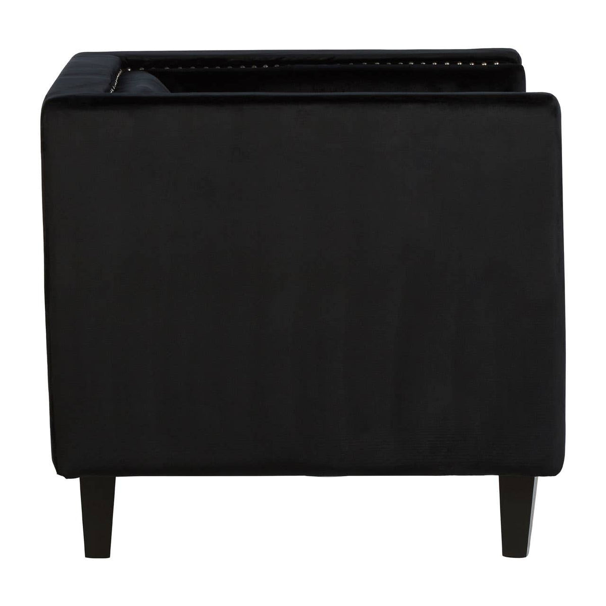 Felisa Black Velvet Chair.