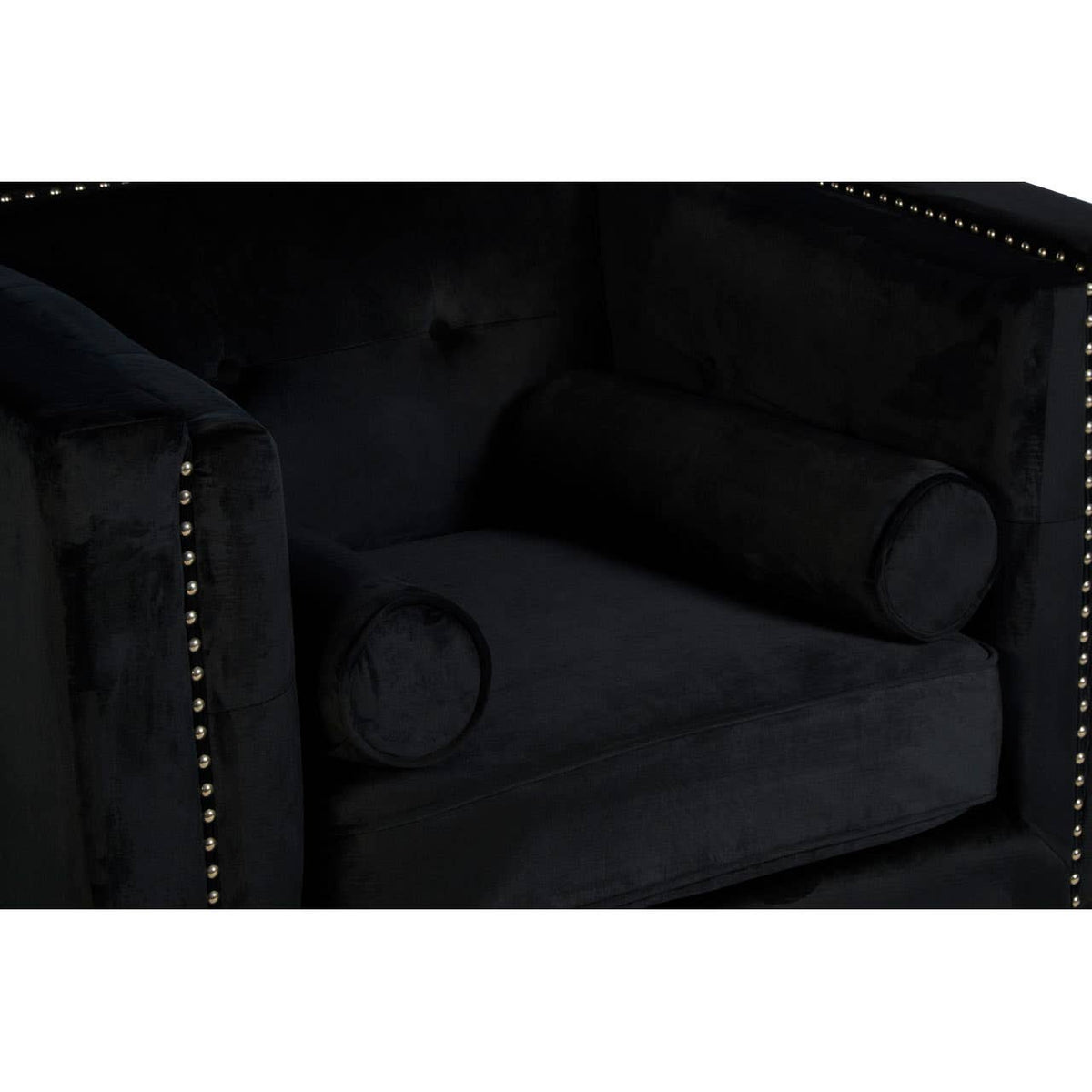 Felisa Black Velvet Chair.
