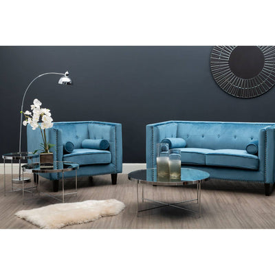 Noosa & Co. Living Felisa Blue Velvet Chair House of Isabella UK