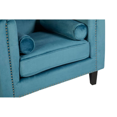 Noosa & Co. Living Felisa Blue Velvet Chair House of Isabella UK