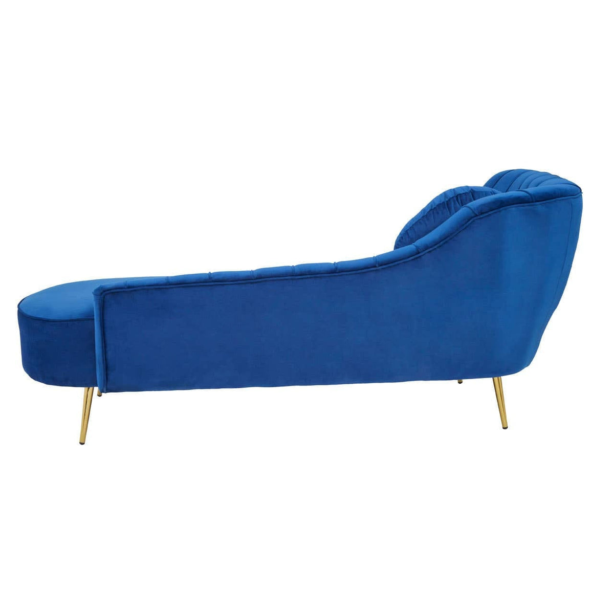 Noosa & Co. Living Felizia Midnight Blue Velvet Left Arm Chaise Lounge House of Isabella UK