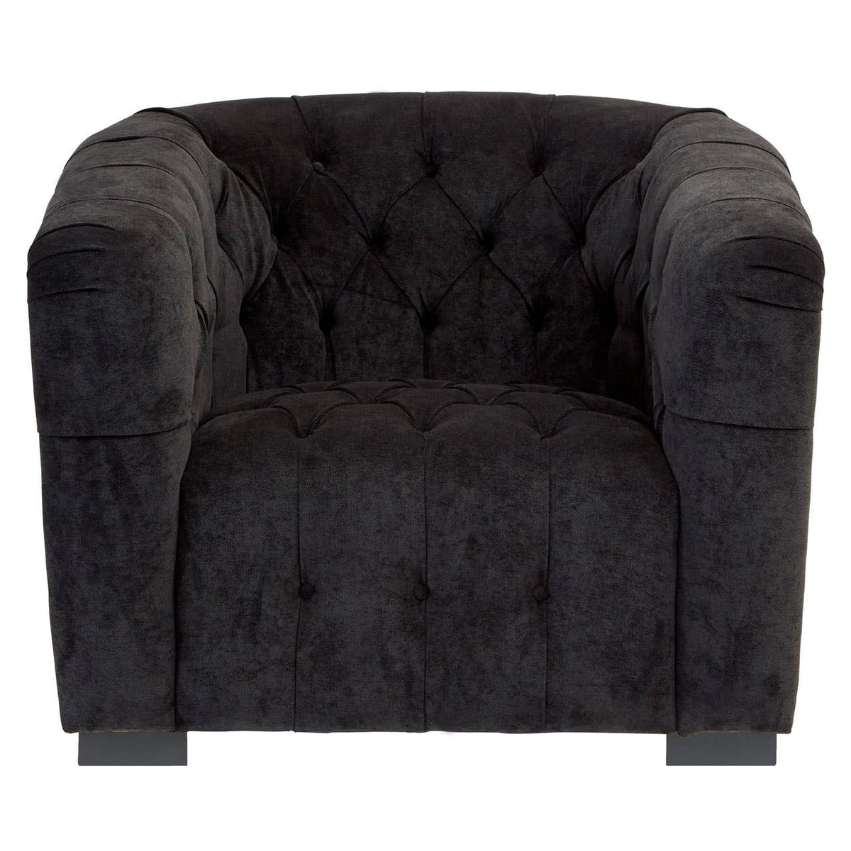Fenton Black Fabric Armchair.