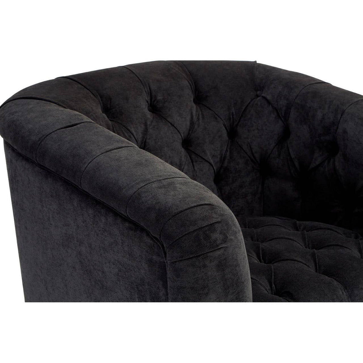 Fenton Black Fabric Armchair.