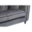 Noosa & Co. Living Ferris 3 Seat Grey Velvet Sofa House of Isabella UK