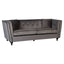 Noosa & Co. Living Ferris 3 Seat Grey Velvet Sofa House of Isabella UK