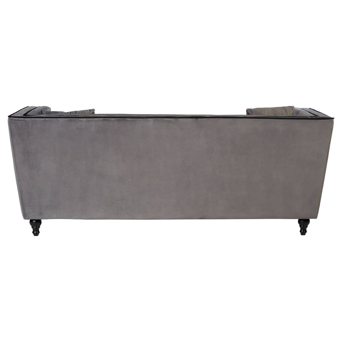 Ferris Grey Velvet 3 Seat Sofa.
