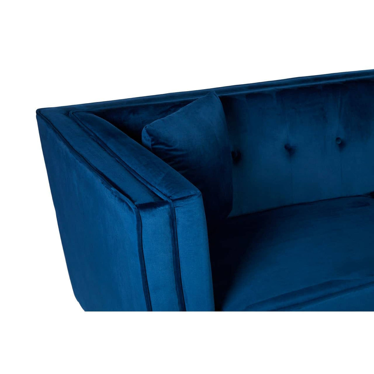 Noosa & Co. Living Ferris Three Seater Navy Blue Velvet Sofa House of Isabella UK