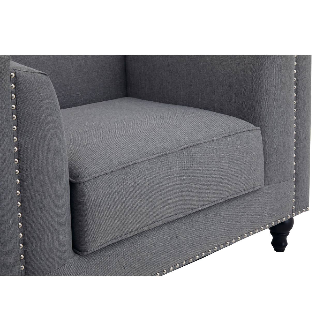 Noosa & Co. Living Feya Grey Fabric Chair House of Isabella UK