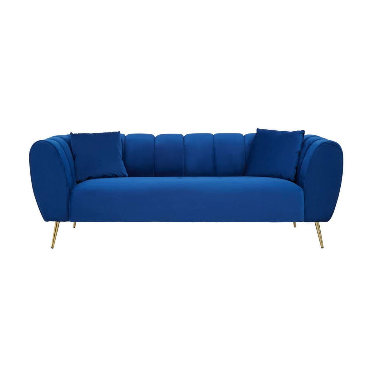 Noosa & Co. Living Florine 3 Seat Midnight Velvet Sofa House of Isabella UK
