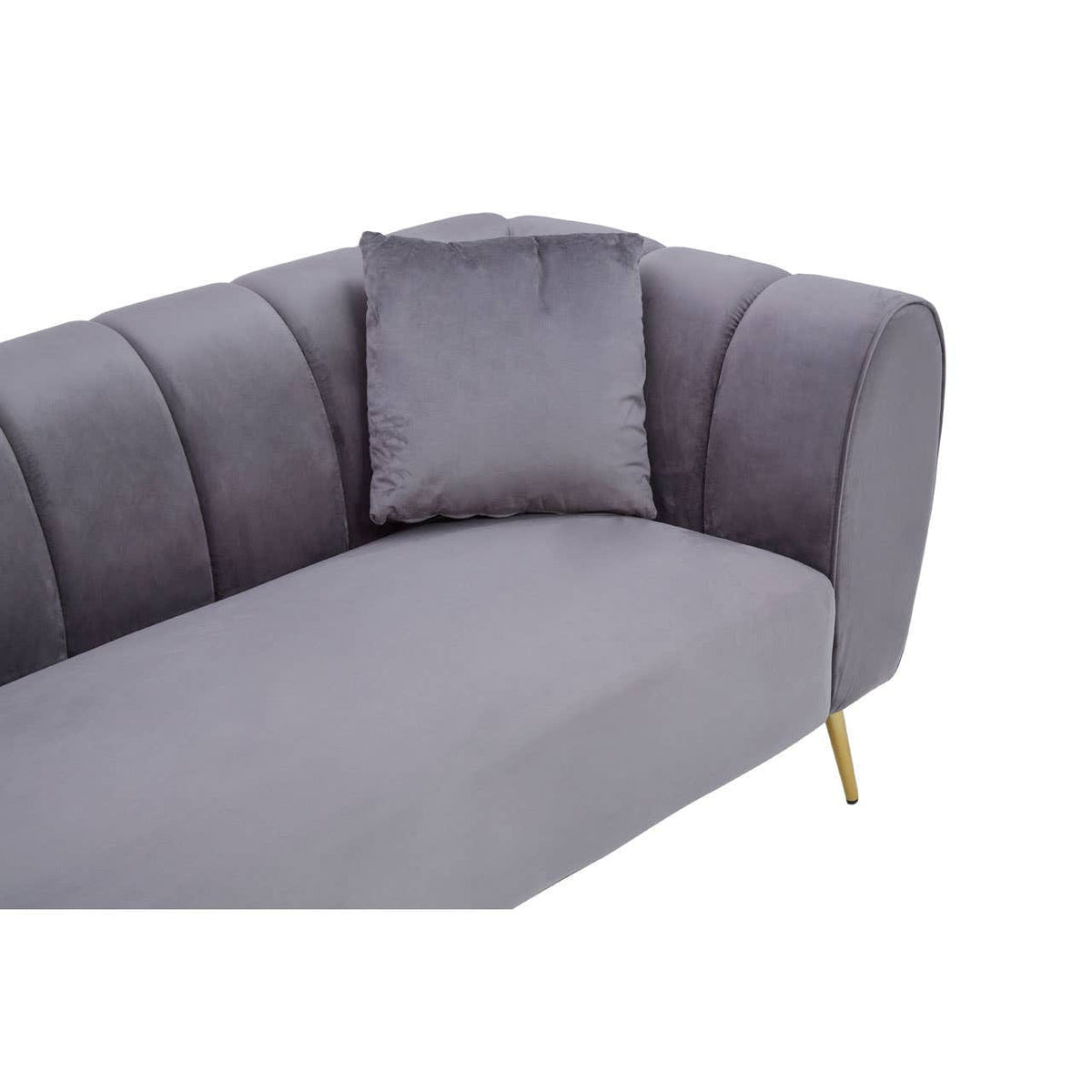 Noosa & Co. Living Florine Three Seater Grey Velvet Sofa House of Isabella UK