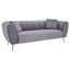 Noosa & Co. Living Florine Three Seater Grey Velvet Sofa House of Isabella UK