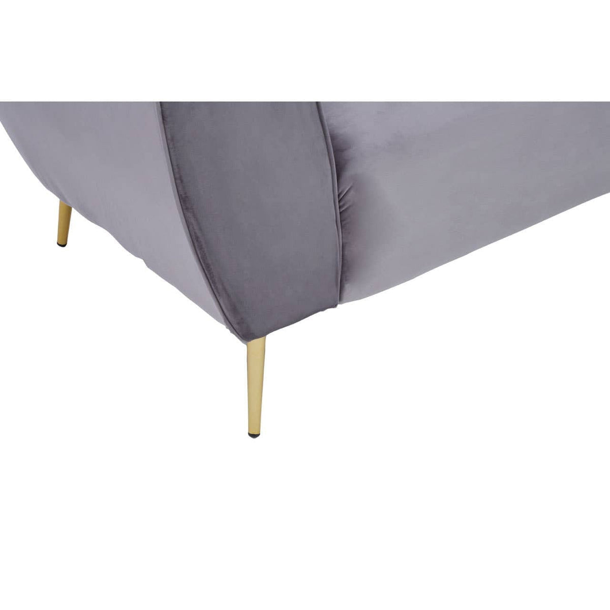 Noosa & Co. Living Florine Three Seater Grey Velvet Sofa House of Isabella UK