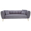 Noosa & Co. Living Florine Three Seater Grey Velvet Sofa House of Isabella UK