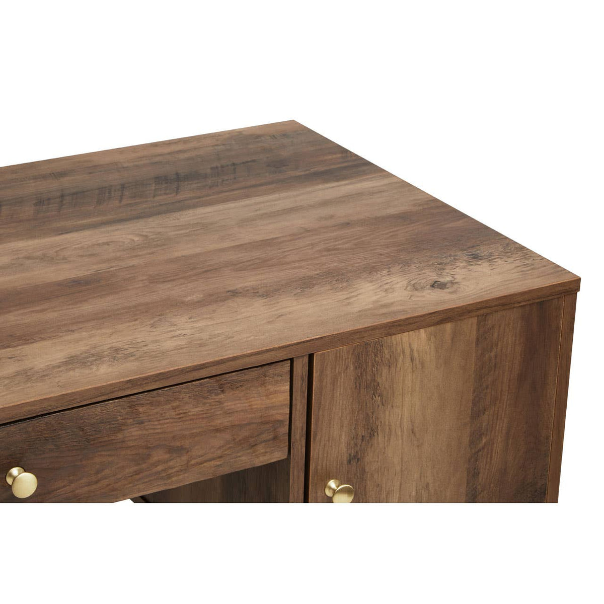 Frida Two Door One Drawer Desk.