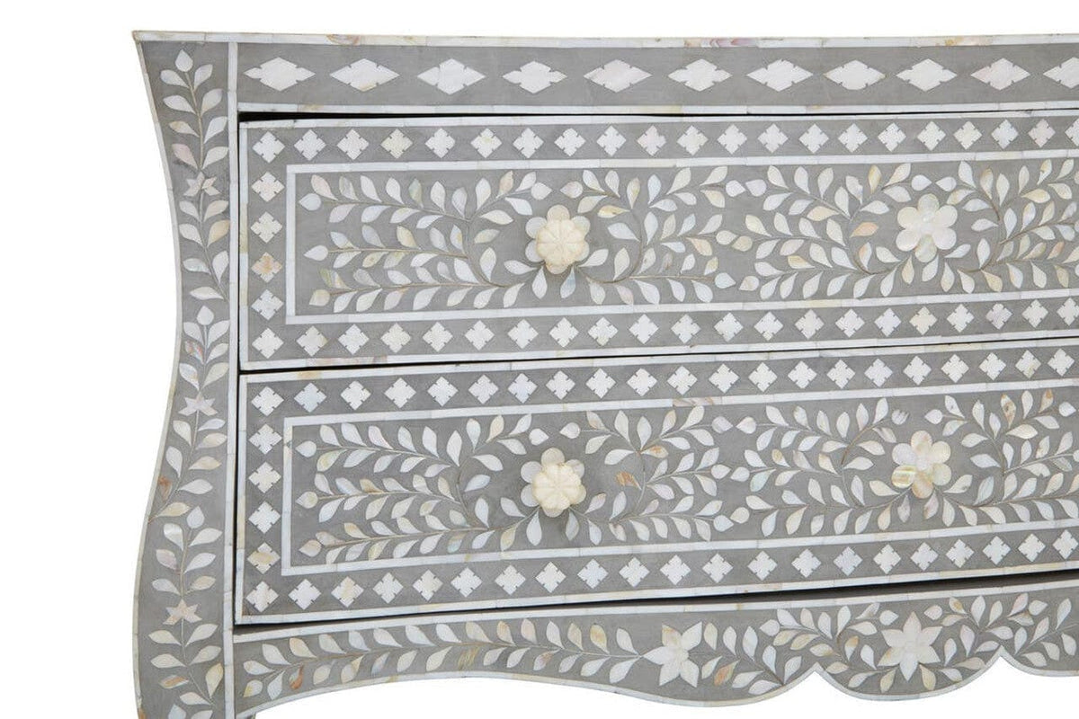 Noosa & Co. Living Fusion 2 Drawer Chest with Mother of Pearl Inlay House of Isabella UK