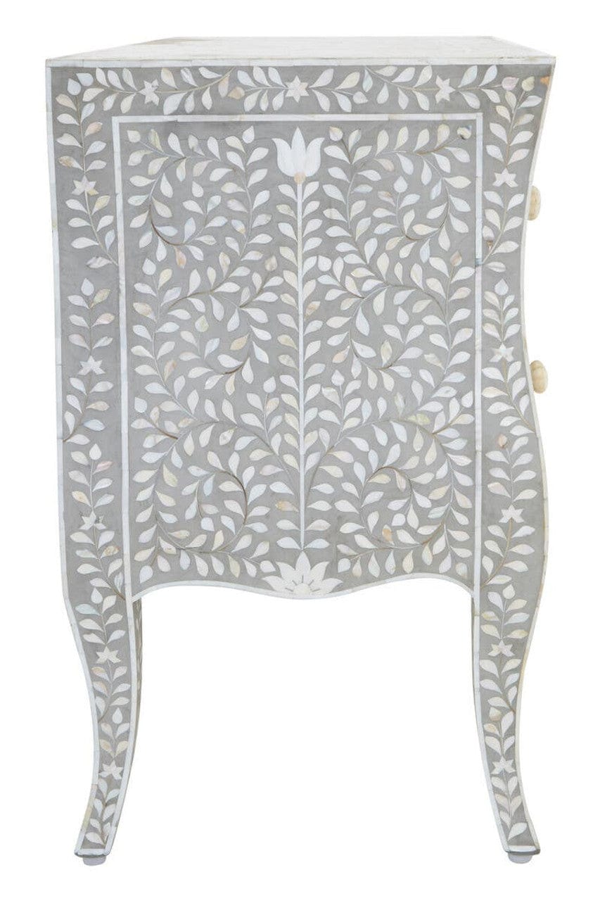 Noosa & Co. Living Fusion 2 Drawer Chest with Mother of Pearl Inlay House of Isabella UK