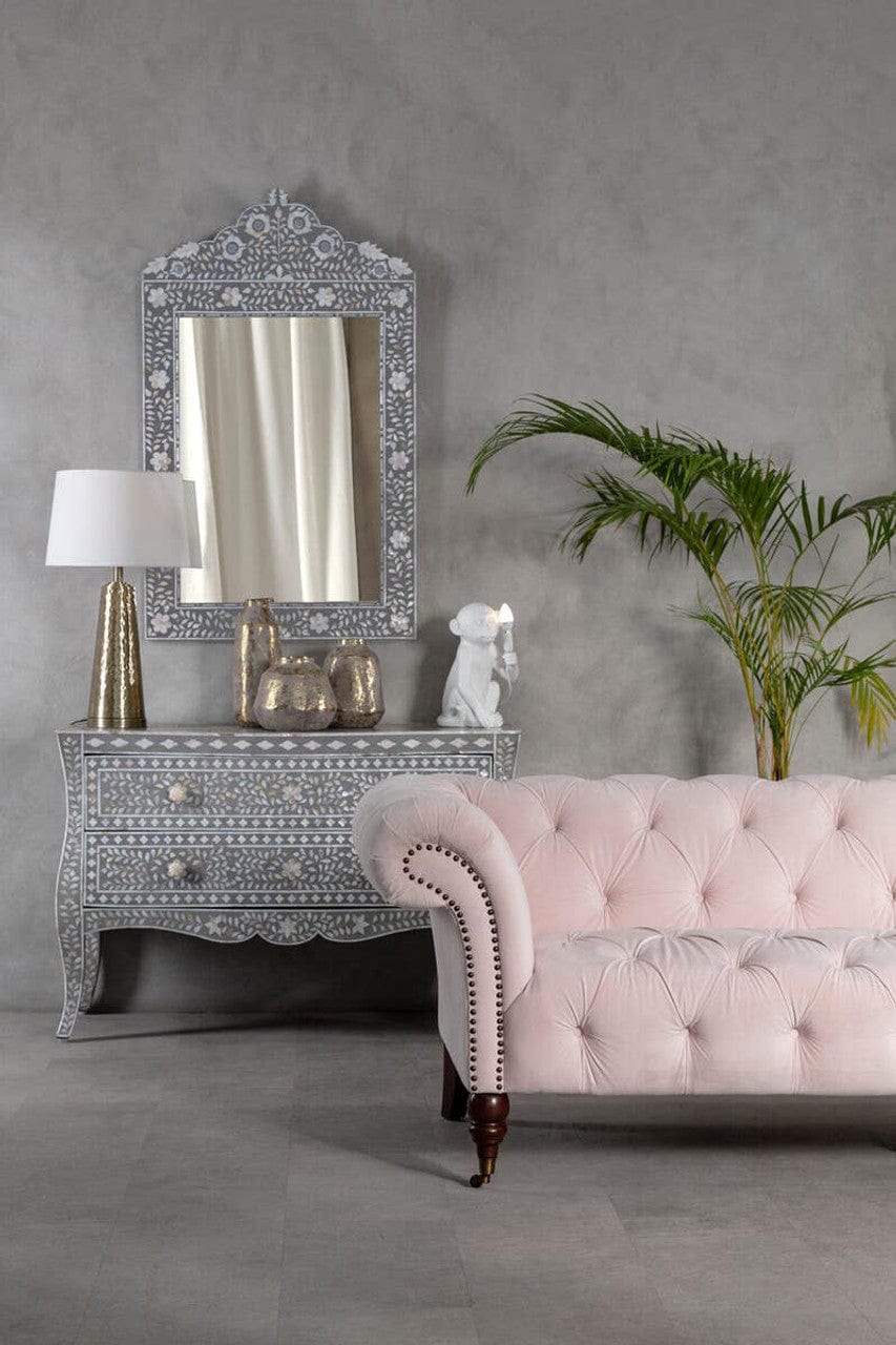 Noosa & Co. Living Fusion 2 Drawer Chest with Mother of Pearl Inlay House of Isabella UK