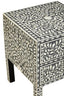 Noosa & Co. Living Fusion 2 Drawer Side Table with Bone Inlay House of Isabella UK