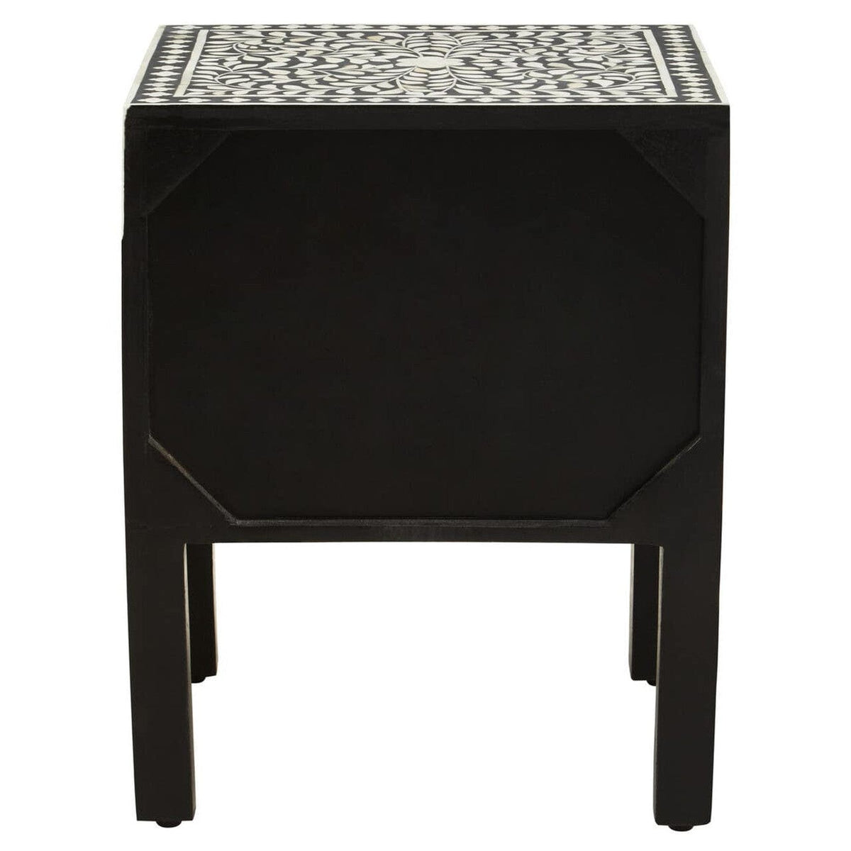 Noosa & Co. Living Fusion 2 Drawer Side Table with Bone Inlay House of Isabella UK