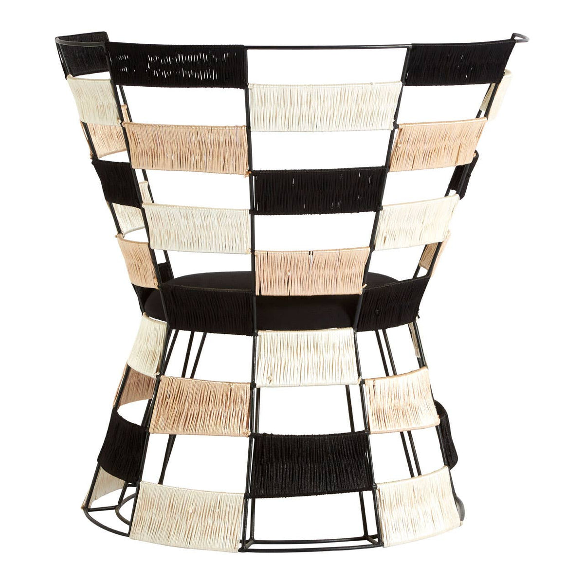 Fusion Beige / Black / White Chair.