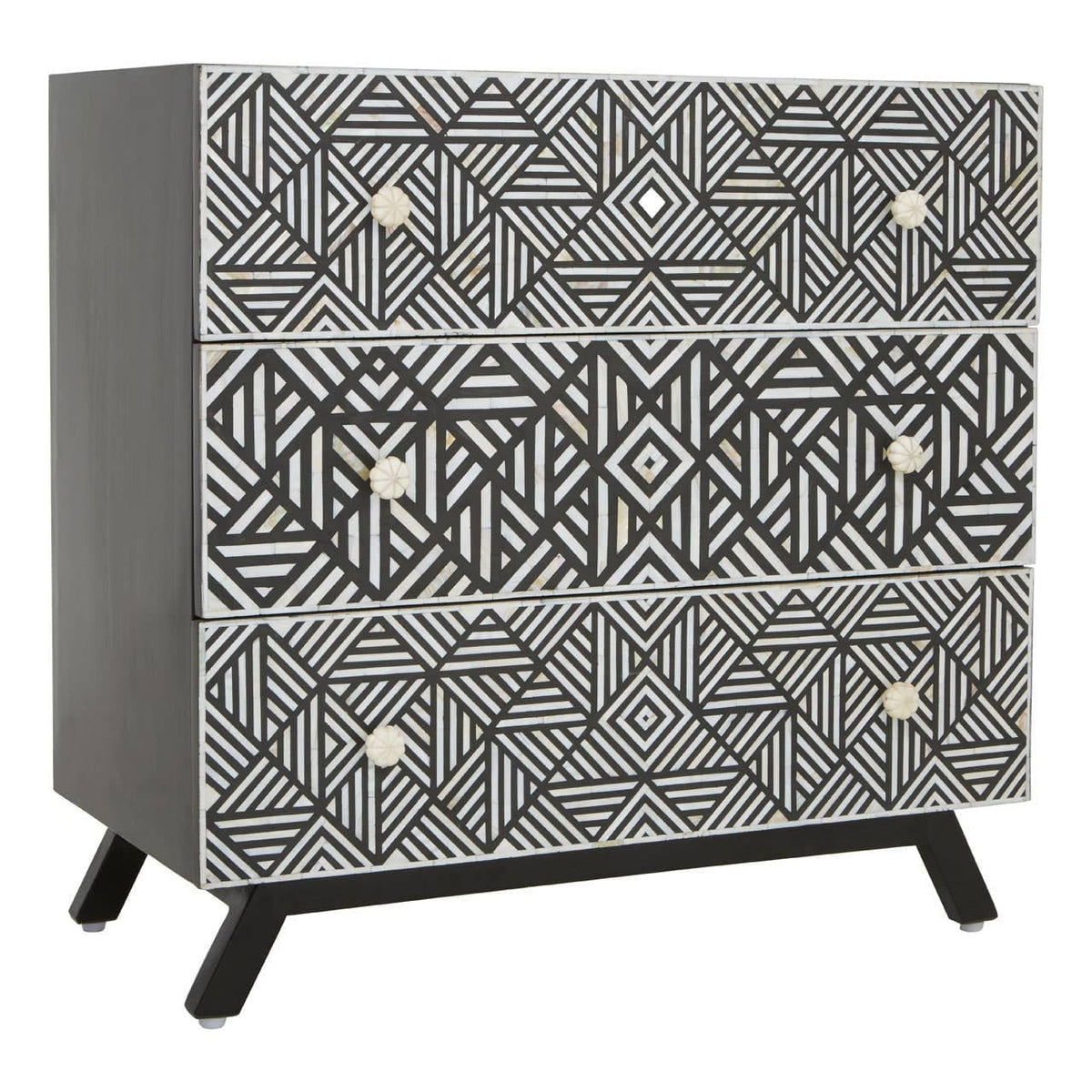 Noosa & Co. Living Fusion Bone Monochrome Chest of drawers House of Isabella UK