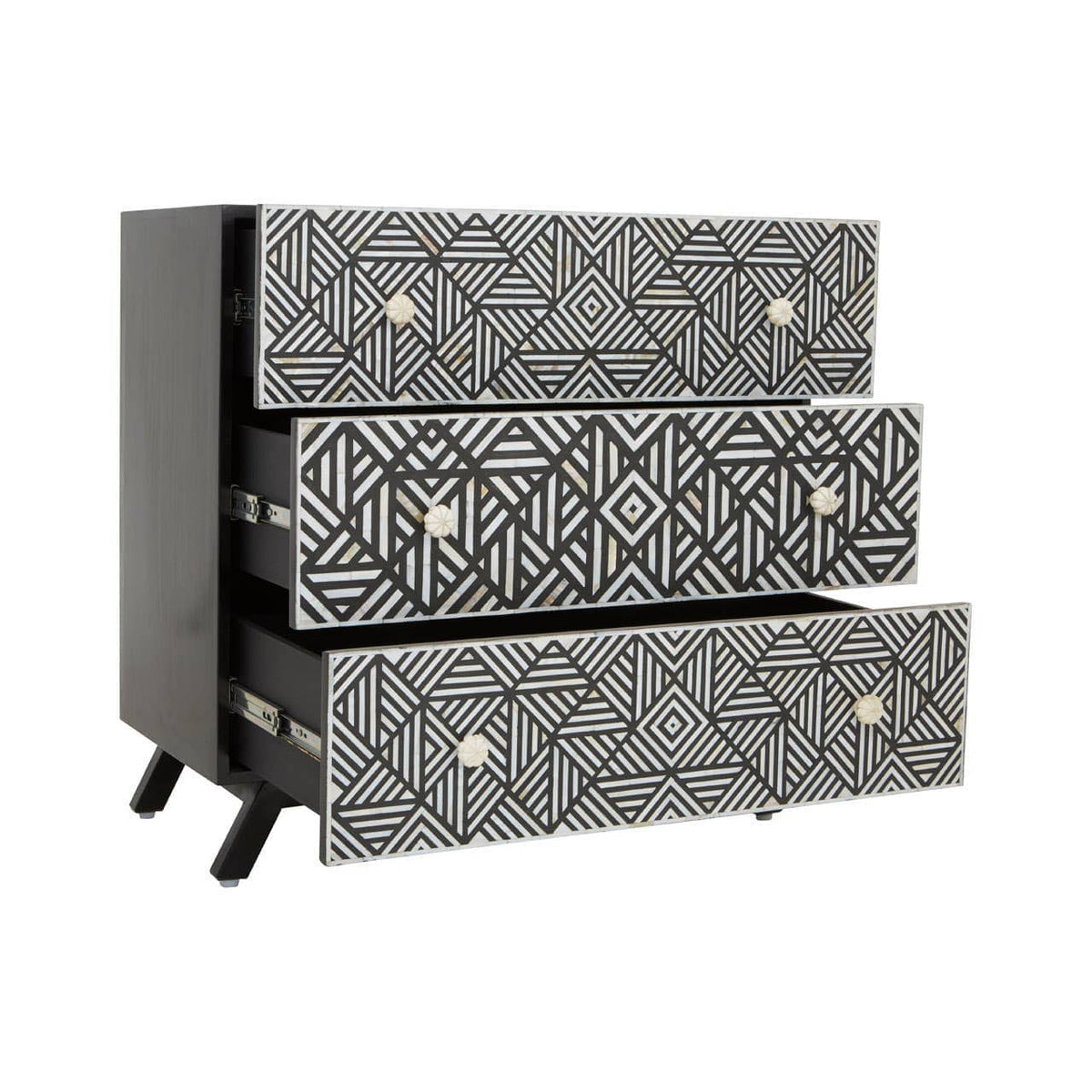 Noosa & Co. Living Fusion Bone Monochrome Chest of drawers House of Isabella UK