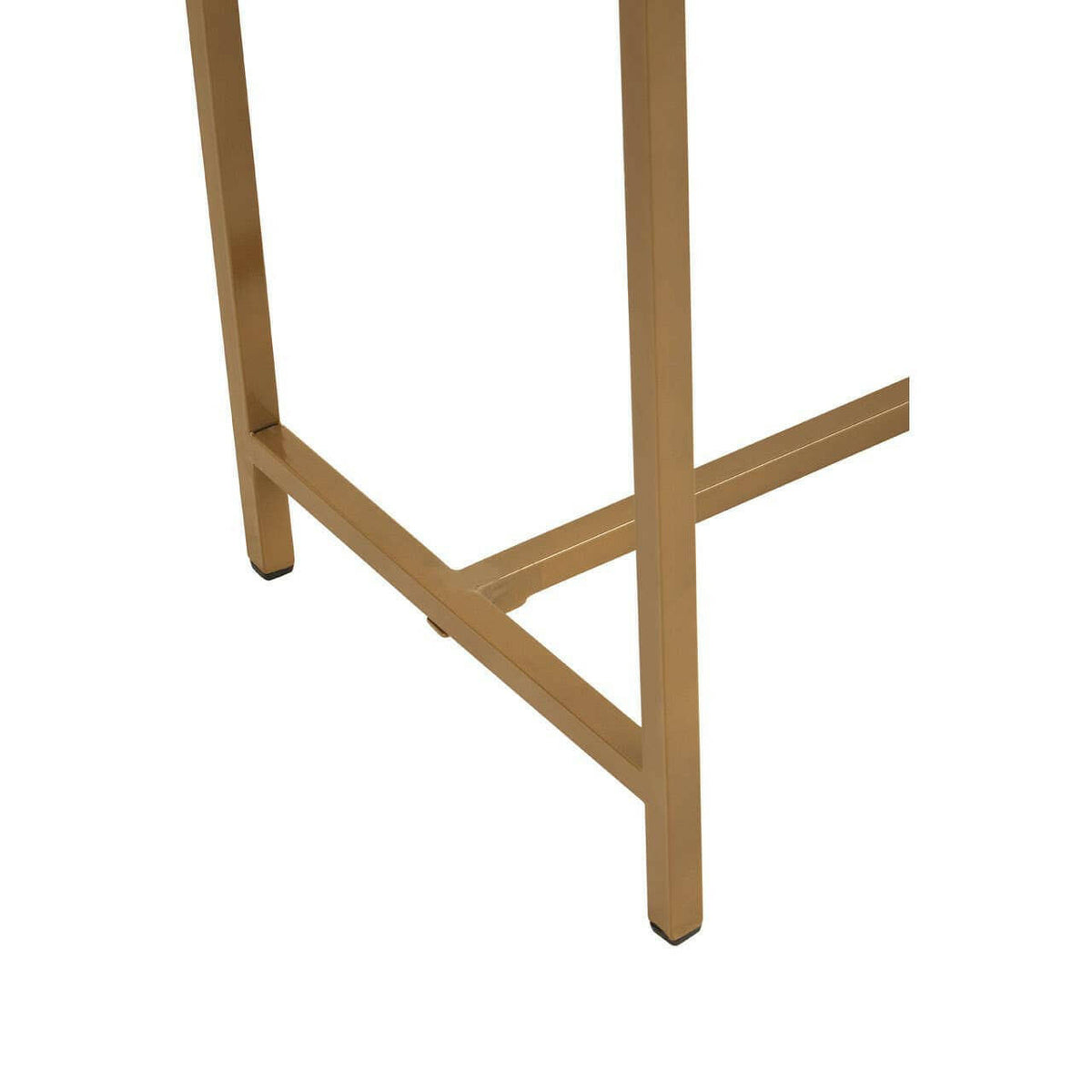 Fusion Console Table With Gold Finish Legs.