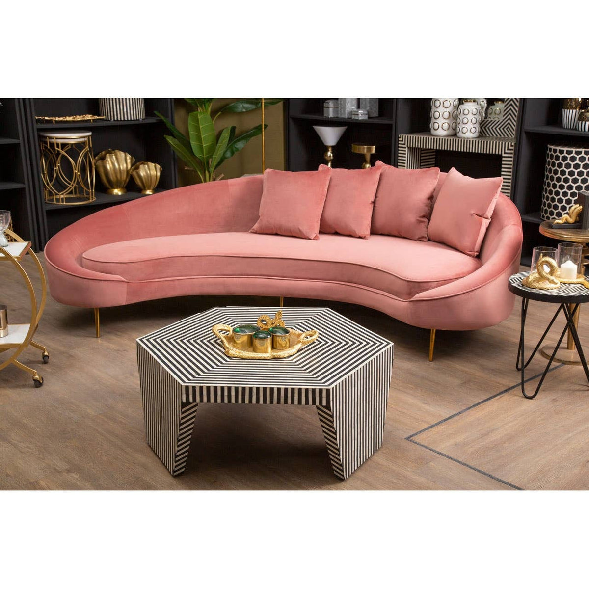 Noosa & Co. Living Fusion Striped Coffee Table House of Isabella UK