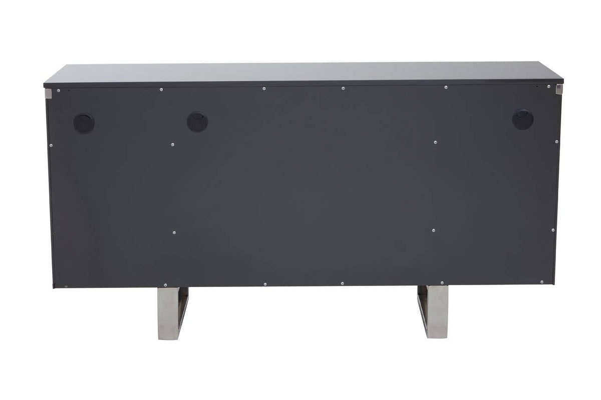 Noosa & Co. Living Genoa Four Door Grey Gloss Finish Sideboard House of Isabella UK