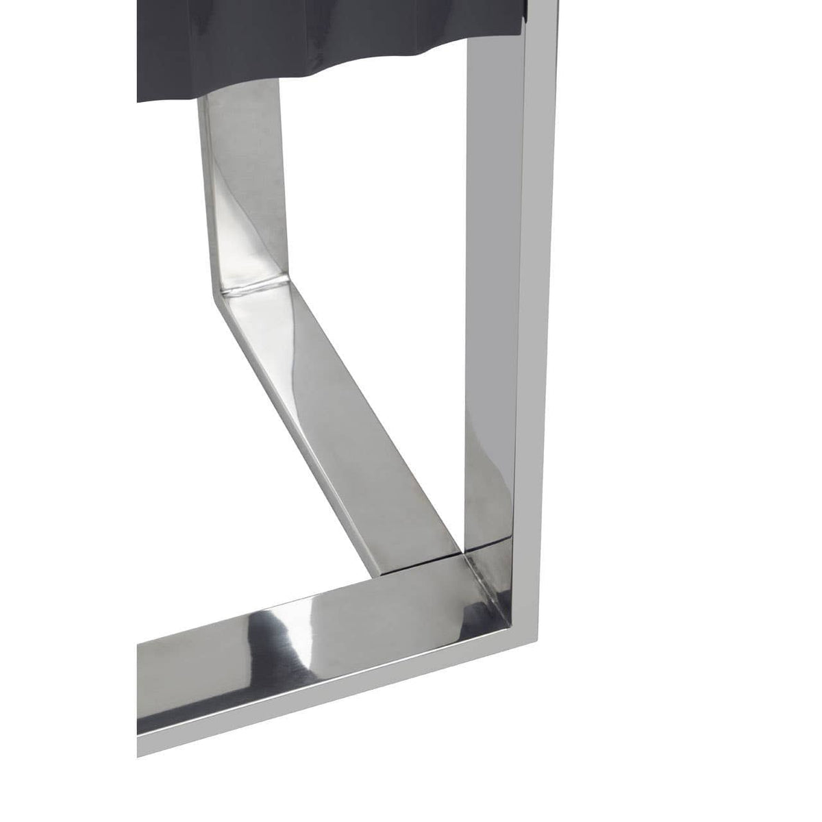 Noosa & Co. Living Genoa Grey and Stainless Steel Shelf Unit House of Isabella UK